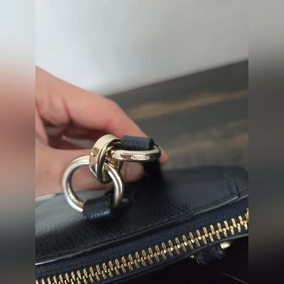 Coach Blue Christie Carry All Shoulder Bag - Picture 13 of 16